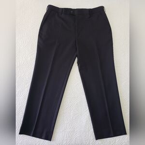 Stafford Men's Black Dress Pants Size 40x30 Classic Fit